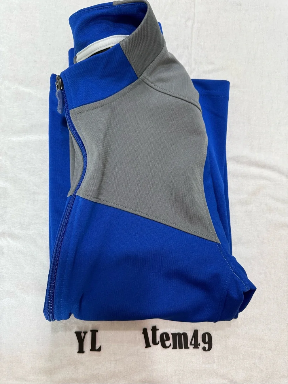 Under Armour Boy’s Royal Blue and Gray Performance Full-Zip Jacket